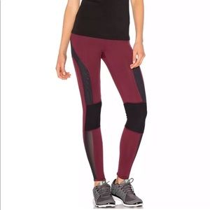 Free People Cool Rider Leggings Yoga Red Combo S